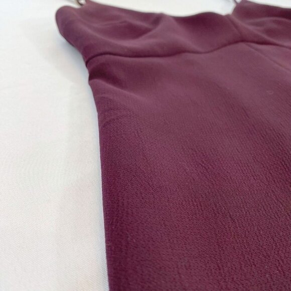 ARITZIA WILFRED PLUM SPAGHETTI SLEEVES MINI DRESS - 4 - Picture 7 of 9